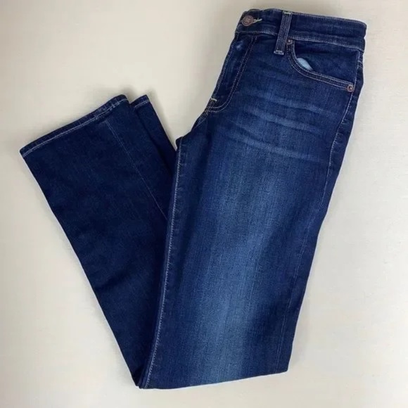 Lucky Brand Dark Wash Orta Premium Sweet Straight Ankle Jeans - Picture 3 of 10